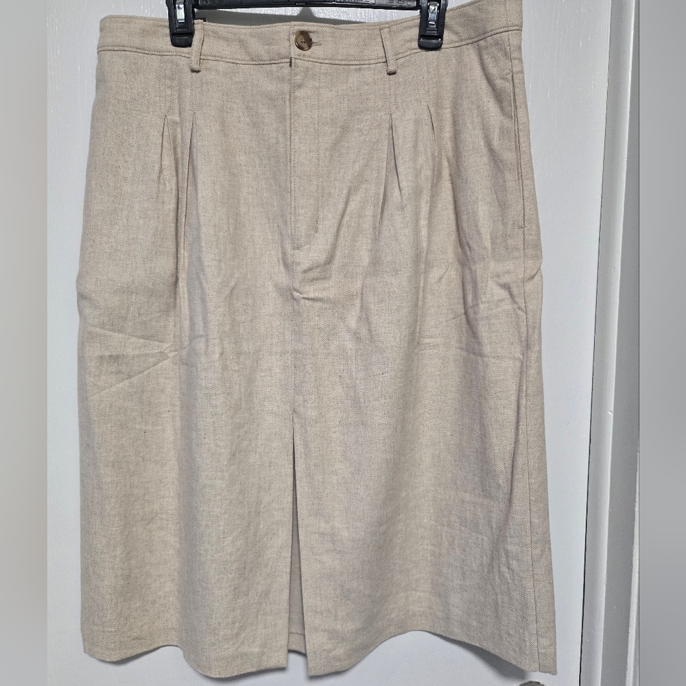 NWT Banana Republic Linen Blend Skirt Size 16